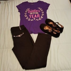 Girl's Bundle   T-shirt, Jeans & shoes. 😍